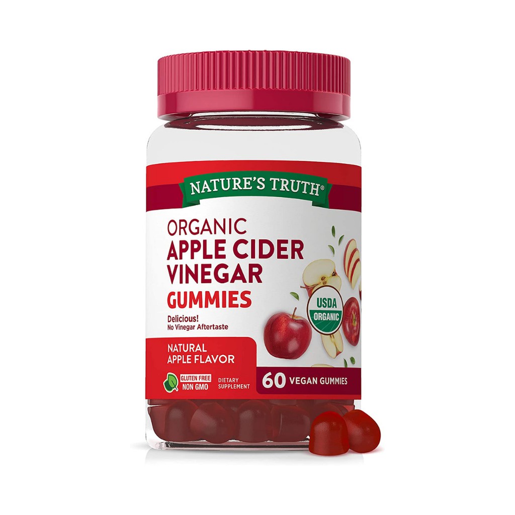 เจลลี่กัมมี่ แอปเปิ้ลไซเดอร์ ไวนิก้า Nature's Truth Apple Cider Vinegar Gummies ของแท้จากสหรัฐอเมริกา !!