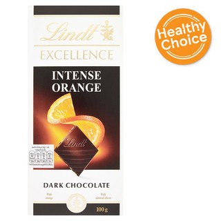 🔥HOT🔥 ลินด์ เอ็กเซอร์แลนซ์ ดาร์กช็อกโกแลตรสส้ม 100กรัม Lindsex Lance Dark chocolate, orange flavor 100 grams