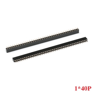 ชิ้นส่วนอิเล็กทรอนิกส์ 5 ชิ้น Konektor Pcb 1X40P 2X40P 2 . 0 Mm Dua 1X40P Inventor. Th