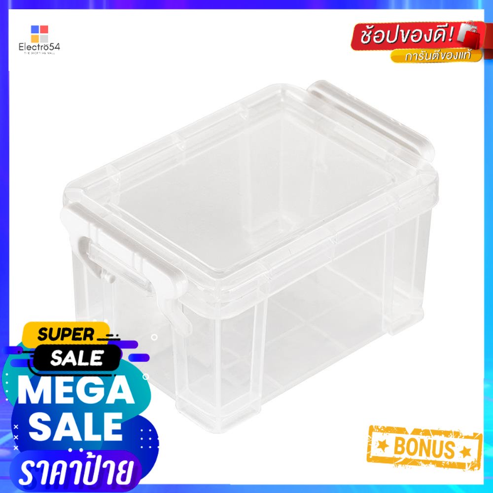 กล่องหูล็อค STACKO CM4 8.4x12x6.7 ซม. สีใสSTORAGE BOX STACKO CM4 8.4X12X6.7CM CLEAR