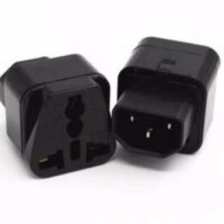 ADAPTER UPS/หัวแปลง ปลั๊กups IEC to 3 PIN ปลั๊กAPC สีดำ