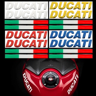 สติกเกอร์สะท้อนแสง ลายโลโก้ Ducati 3D สําหรับติดตกแต่งรถมอเตอร์ไซค์ Ducati 803cc Scrambler4 1200 959A 848 EVO ABS 748 796 821 895 916 996 998 1098 1199