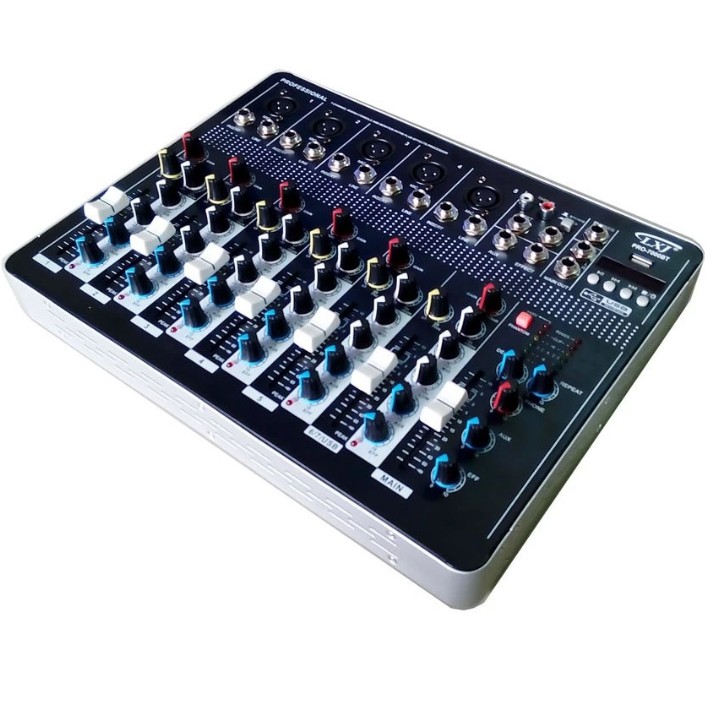 🚚✔ สเตอริโอมิกเซอร์7ช่อง รุ่น MX-7000BT BLUETOOTH USB MP3 DIGITAL EFFECT