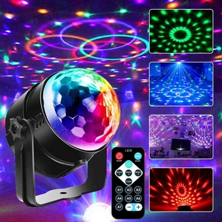 ไฟปาร์ตี้ ไฟดิสโก้ ไฟดีสโก้ Disco light ตามจังหวะ LED Party Light พร้อมรีโมท : auto sound