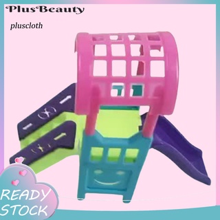 &lt;Pluscloth&gt; ของเล่นสไลด์สีสดใส งานฝีมือ DIY สนามเด็กเล่น ชุดของเล่นประกอบง่าย สําหรับเด็กผู้ชาย และเด็กผู้หญิง