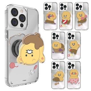🇰🇷【 Korean Phone Case 】 KakaoFriends CHOONSIK Epoxy Griptok Mirror Case Made in Korea Compatible for iPhone Samsung Galaxy