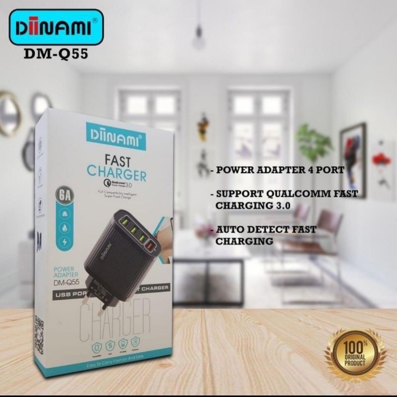 DINAMI DM-Q55 4USB QUICK CHARGER ชาร์จเร็วต้นฉบับ