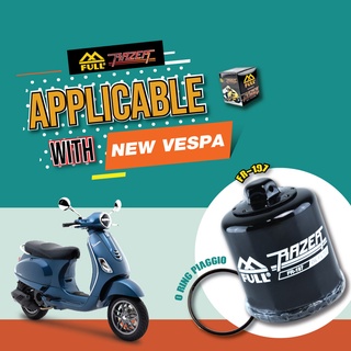 FULL RAZER กรองน้ำมันเครื่อง【 FR-197 】ใช้สำหรับสกู๊ตเตอร์ NEW VESPA LX S GTS Sprint Primavera 125 / 150 / 300cc ทุกรุ่น