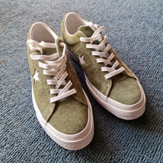 Converse One Star ox suede khaki ของแท้!!! (rare)