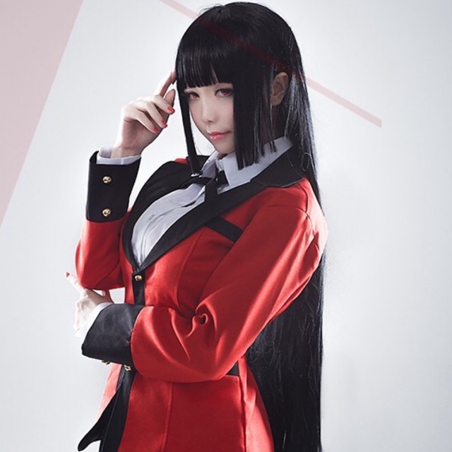 🔥ลดราคา🔥Kakegurui cosplay ชุดคอสเพลย์อนิเมะโคตรเซียนโรงเรียนพนัน จาบามิ ยูเมโกะ Jabami Yumeko