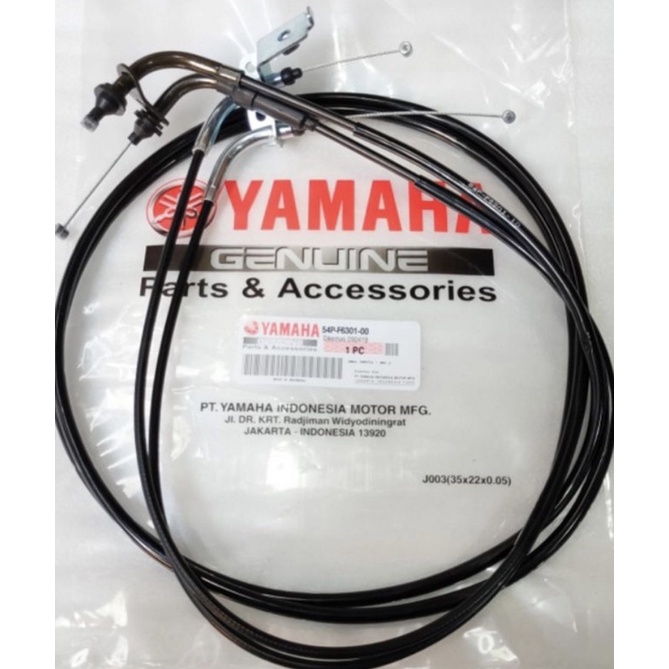 คันเร่งเชือกสายแก๊ส Yamaha รถจักรยานยนต์ Mio MJ M3 Z Soul GT 115 125 Fino FI F1 ใหม่ใหม่ 54P