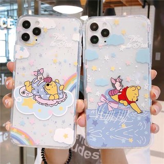 -พร้อมส่งในไทย-เคสซิลิโคน สกรีนลายการ์ตูนหมี TPU นิ่ม ใช้สำหรับIPทุกรุ่น#814