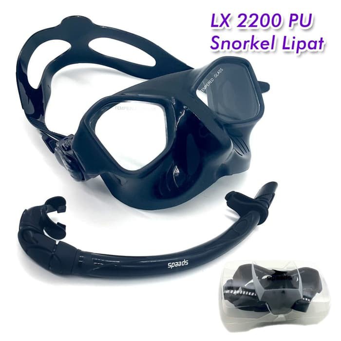 Snorkel DIVING ชุดอุปกรณ์ดําน้ํา ยืดหยุ่น หนัง PU Lx2200