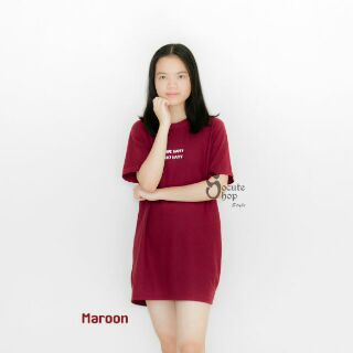 HAPPY POLO Dress (Maroon)