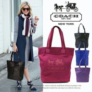 Coach Nylon Waterproof Tote Bag Gift With Purchase (GWP) กระเป๋าพรีเมี่ยมกิ๊ฟ Limited Edition รุ่นยอดฮิต