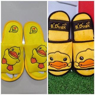 รองเท้าสลิปเปอร์ รองเท้าใส่ในบ้าน ของผู้ใหญ่ ลายเป็ดเหลือง