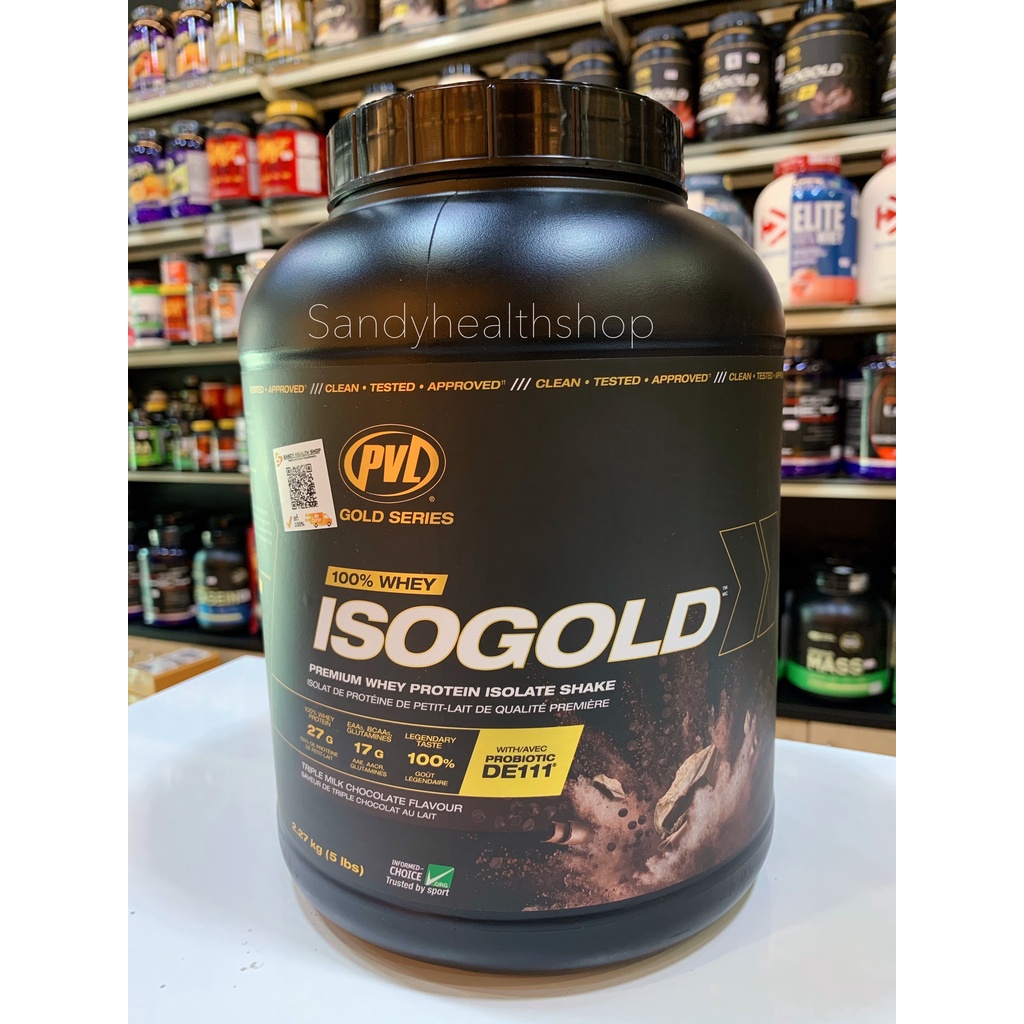 PVL ISO Gold Whey 5lbs.(Grass Fed) โปรตีนเพิ่มกล้ามเนื้อ เเคลลอรี่น้อย ขนาด5ปอนด์