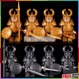 Thor Minifigures Asgard Warrior Death Guard Asgard Defender Marvel ของเล่นเด็กของขวัญมินิฟิกเกอร์ KT1044