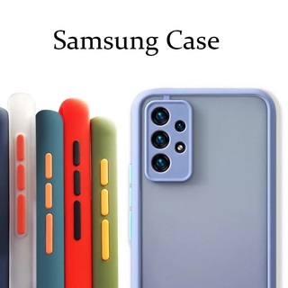 ตรงรุ่นขอบสีผิวด้าน เคสกันกระแทก ขอบนิ่ม Samsung Galaxy ss A22 A52 A52s A72 A32 A42 A02 M02 A02S A12 5G 4G