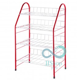 ชั้นวางรองเท้า 4 ชั้นขนาดพอเหมาะประกอบง่ายโดยไม่ต้องใช้น๊อตยึด🎗 jj99