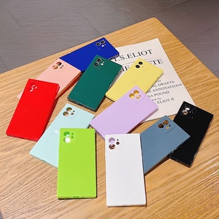 !!!พร้อมส่งจากไทย!!! Iphone case TPU เหลี่ยม สีทึบ งานหนา X Xs Xsmax 11 11pro 11promax 12 12pro 12promax