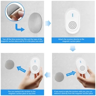 Daytech Wireless Caregiver Pager ปุ่มโทรแบบชาร์จไฟได้ ปลุกกระดิ่ง SOS กันน้ํา CC06