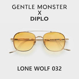 GENTLE MONSTER X DIPLO LONE WOLF 032 YELLOW GRADIENT LENS SQURE TINTED SUNGLASSES แว่นตากันแดดแบรนด์เจนเทิลมอนสเตอร์