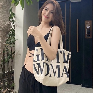 ขายส่งGW🔥Gentle🔥Womanกระเป๋าผ้าwo Tote Bag