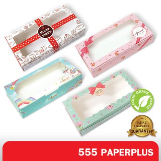 555paperplus ซื้อใน live ลด 50% กล่องบราวนี่ 15x7.5x3ซม.(20กล่อง) BK34W กล่องบราวนี่ 2 ชิ้น กล่องgiftset กล่องขนมเปี๊ยะ