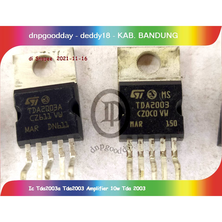 Ic Tda2003a Tda2003 เครื่องขยายเสียง 10w Tda 2003