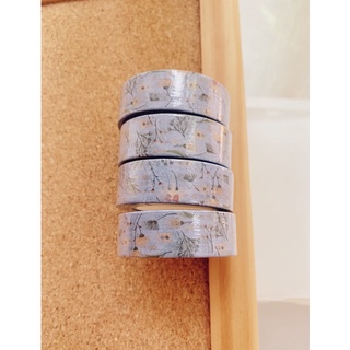 🌸 LIGHT BLUE FLORAL WASHI TAPE 🌸 วาชิเทป เทป ดอกไม้ สีฟ้า