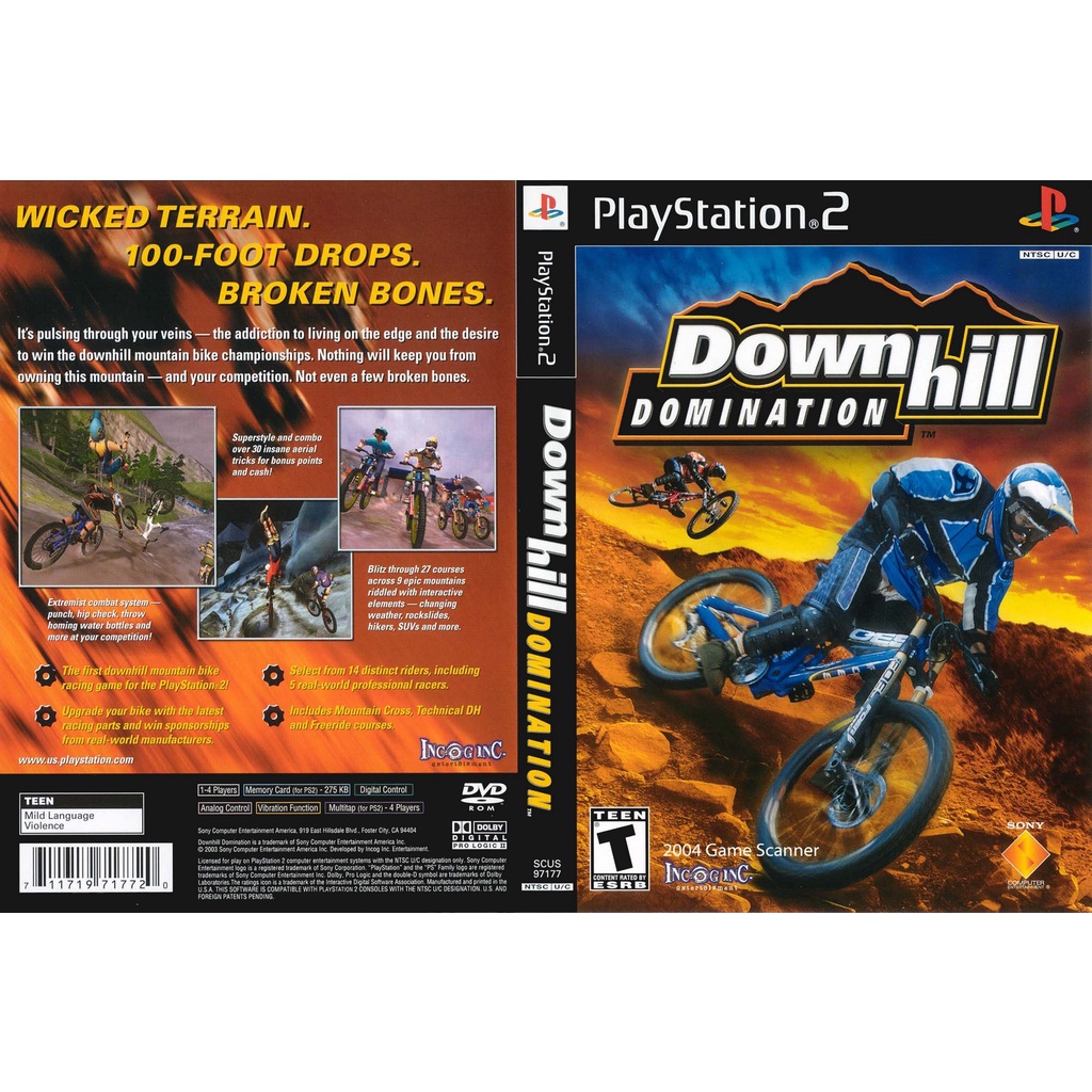 แผ่นเกมส์ PS2 Downhill Domination คุณภาพ ส่งไว (DVD)