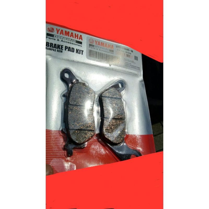 ผ้าดิสเบรคหน้า oem ของแท้ รหัสอะไหล่ 5YP-W0045-00- jupiter mx-vixion-mio j