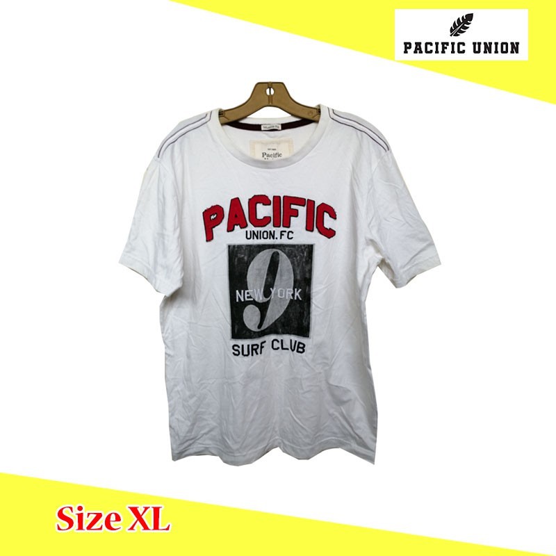 มีของพร้อมส่ง✌️ เสื้อยืดชาย เสื้อยืดผู้ชาย ยี่ห้อPacific Union ของแท้ SIZE XL !👇โปรดอ่านก่อนสั่งซื้อ👆!
