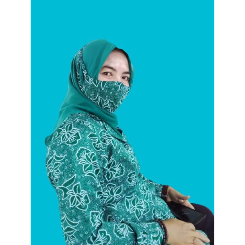 Hijau ฮิญาบ pkk สีเขียว Turquoise