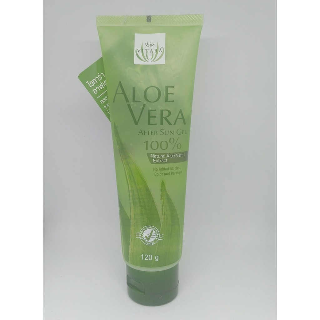 VITARA ALOE VERA AFTER SUN GEL 100 120G ไวทาร่า อโลเวร่า เจลว่านหาง