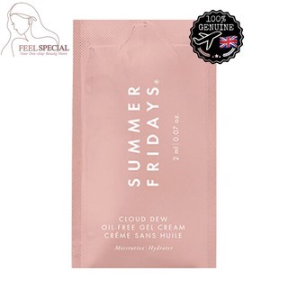 แท้💯% [Sephora US/เช็คใบเสร็จได้] Summer Fridays Cloud Dew Oil-Free Gel Cream 2ml