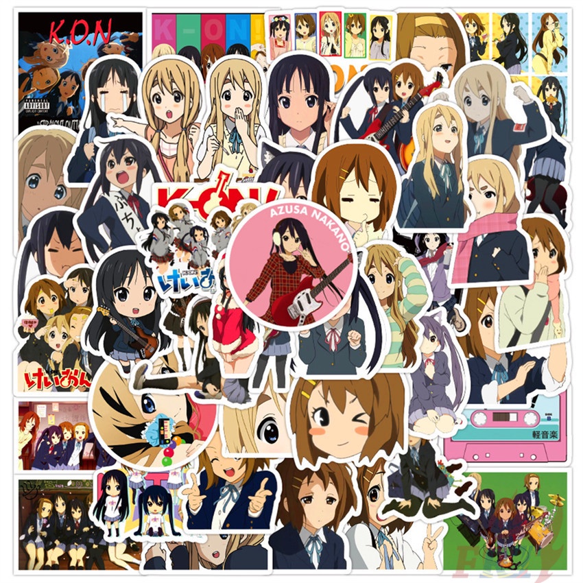 ❉ K-ON！Hirasawa Yui Series 02 - Anime สติ๊กเกอร์ ❉ 50Pcs/Set DIY Fashion Waterproof Decals Doodle สติ๊กเกอร์