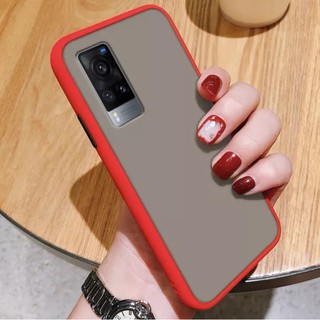 [ส่งจากไทย] ปุ่มสีผิวด้าน Case Vivo Y51 2021 เเสี่ยวมี่ ขอบนิ่มหลังแข็ง