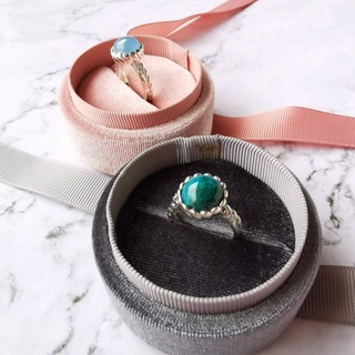 ps_ps_present​ : Chrysocolla​~Blue​ Chalcedony​ Ring​s แหวนคริสโซคอลลา​~บลูคาลซิโดนี ตัวเรือน​เงิน​แท้​ 925​