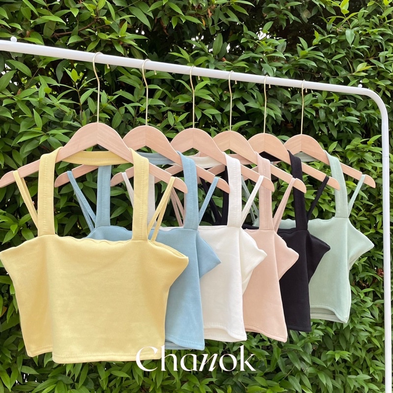 2 WAY TANK  ✨เสื้อสายเดี่ยว/คล้องคอ มีสองสาย✨