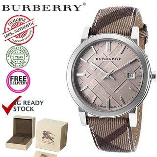 Burberry BU9029 The City Smoke Check Ladies Watchนาฬิกาแฟชั่น