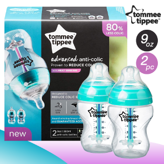 [พร้อมส่ง] Tommee Advance Anti colic Bottle ขวดนม ทอมมี่ ทิปปี้ ขนาด 9oz ลดโคลิค ป้องกันโคลิค 2 ขวด