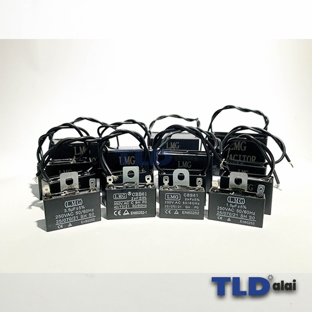 แคปรัน แคปพัดลม 3.5uf 450V คาปาซิเตอร์รัน คาปาซิเตอร์ แคปสี่เหลี่ยม ยี่ห้อ LMG CBB61 - รูปที่ 2