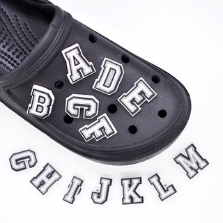 อุปกรณ์เสริมหัวเข็มขัด รูปตัวอักษร A-Z สําหรับรองเท้า Crocs Jibbitz