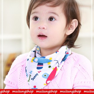 Muisungshop  5 และ 10 ผืน Babybibs ผ้าซับน้ำลายเด็ก คละลาย