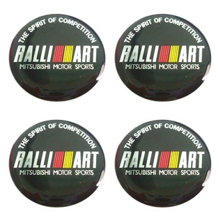 38mm. สติกเกอร์ RALLI ART Mitsubishi สติกเกอร์ติดดุมล้อ สติกเกอร์เรซิ่น กว้าง 38 มิล.(3.8เซนติเมตร)