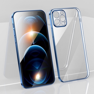 Transparent Electroplate เคส Huawei Y7A Soft Case Lens Protect เคส Y9s Y9 Prime 2019 TPU Case Mate20 Mate30 Mate40 Pro  Phone Case เคสกันกระแทก