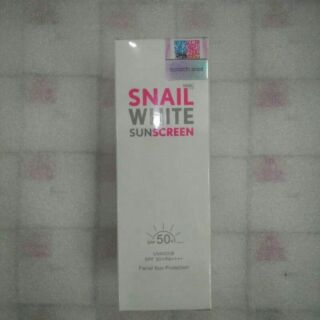 SNAIL WHITE SUNSCREEN ครีมกันแดดสเนลไวท์ ครีมกันแดดทาหน้า SPF50+ PA++++ (ขนาด 51ml.)