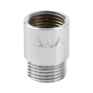 ข้อต่อ ข้อต่อตรงเกลียวนอกเกลียวใน ANA 1/2 นิ้วx20 MM อุปกรณ์เดินท่อ งานระบบประปา THREAD MF BRASS ANA 1/2"X20MM